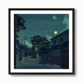 Night In The City 1 Art Print