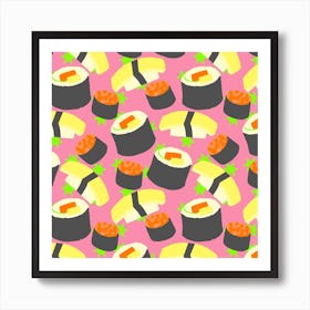 Sushi Pattern Art Print