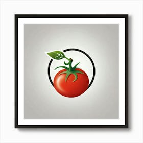 Tomato In A Circle 1 Art Print