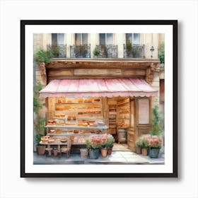 Paris Bakery Art Print