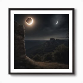 The Twin Eclipse Art Print