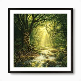 Celtic Tree Art Print