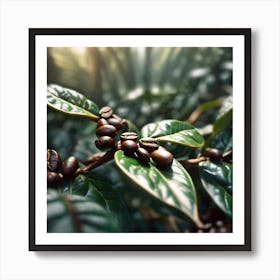 Coffee Beans In The Forest 3 Art Print