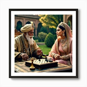 Chess Game Art Print