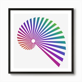 Rainbow Spiral Art Print