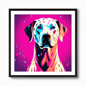 Dalmatian, colorful dog illustration, dog portrait, animal illustration, digital art, pet art, dog artwork, dog drawing, dog painting, dog wallpaper, dog background, dog lover gift, dog décor, dog poster, dog print, pet, dog, dog art Art Print