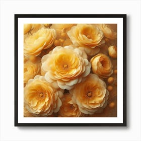 Yellow Roses Art Print