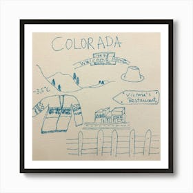 Colorado Roads 1978 Art Print