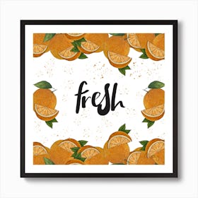 Orange Fresh 1 Art Print