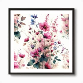 Flora Floral Flower Petal Art Print