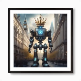 Robot In London 29 Art Print