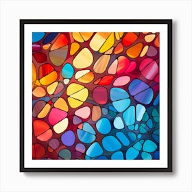 Stained Glass Background 8 Art Print