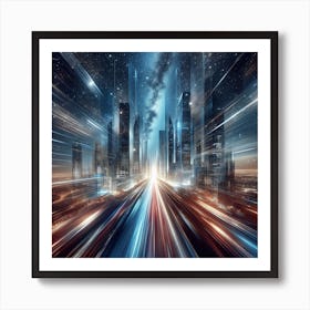 Futuristic Cityscape 99 Art Print