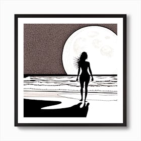 Full Moon 40 Art Print