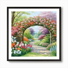 Garden Archway Art Print