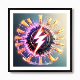 Lightning Bolt Logo Art Print