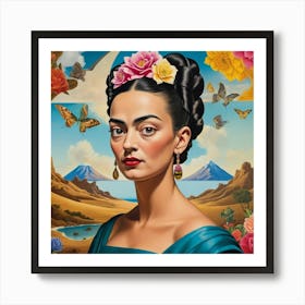 Frida Kahlo Painting 1 Art Print