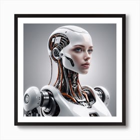 Cyborg Woman 53 Art Print