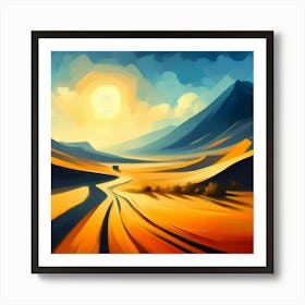 Landscape Painting 103 Art Print