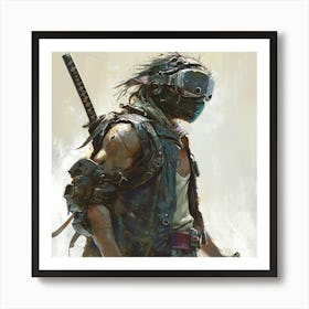 Myeera 1990 Tmnt Casey Jones Cyberpunk Style 2e061b64 D843 4be1 B817 6b10397da14c Art Print