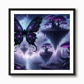 Dark Fantasy Butterfly 1 Art Print