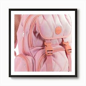 Pink Backpack Art Print