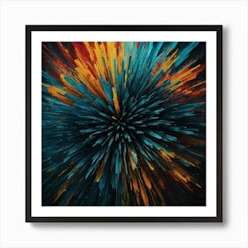 Abstract Burst Art Print