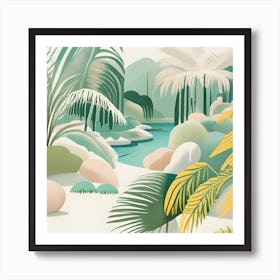 Tropical Landscape Affiche