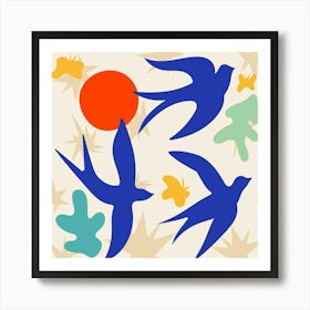 Birds In Flight Poster