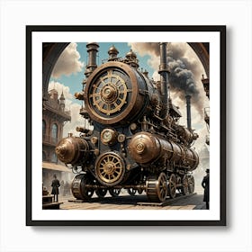 Steam Train Art Print