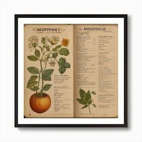 Default Vintage Make A Seedshopping List Aesthetic 3 Art Print