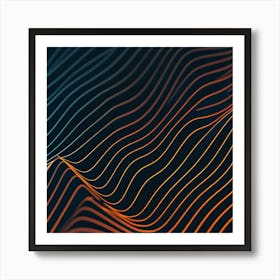 Abstract Wave Pattern 5 Art Print