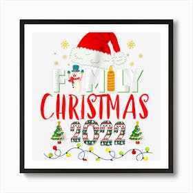 Family Christmas 2022 Gift For Family Matching Xmas Art Print