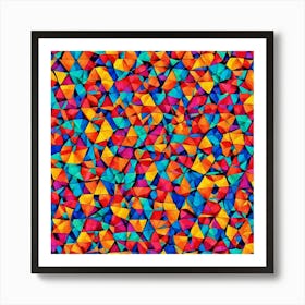 Abstract Triangles 13 Art Print