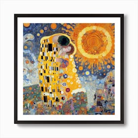 Kiss By Gustav Klimt 1 Art Print