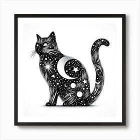 Creative Feline Cat Artwork 55 Art Print