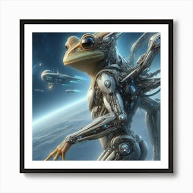 Robot Frog 1 Art Print