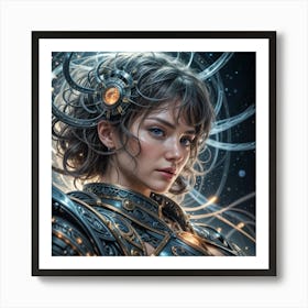 Sci-Fi Girl Art Print