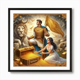 King And Queen Of Sipan Art Print