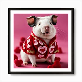 Pig In A Sweater 2 Art Print