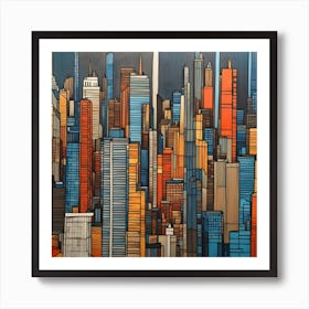 New York City Skyline Art Print