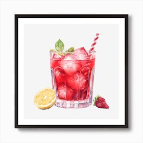 Strawberry Lemonade 6 Art Print