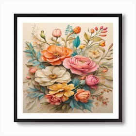 Flowers In A Vase Art Print