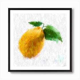 Big Lemon Art Print