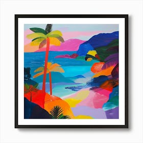 Abstract Travel Collection Pacific Islands 2 Art Print