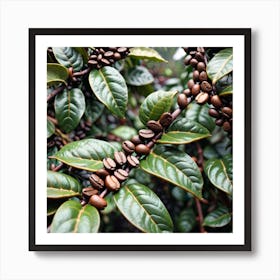 Coffee Beans On A Tree 8 Art Print