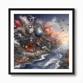 Civilization at War Art Print