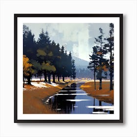 Landscape Painting 68 Art Print