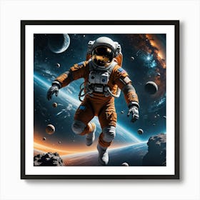 Infinite Silence: The Spacewalker’s View Art Print