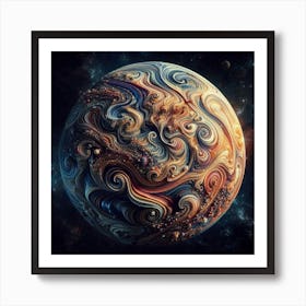 Swirled Planet Art Print